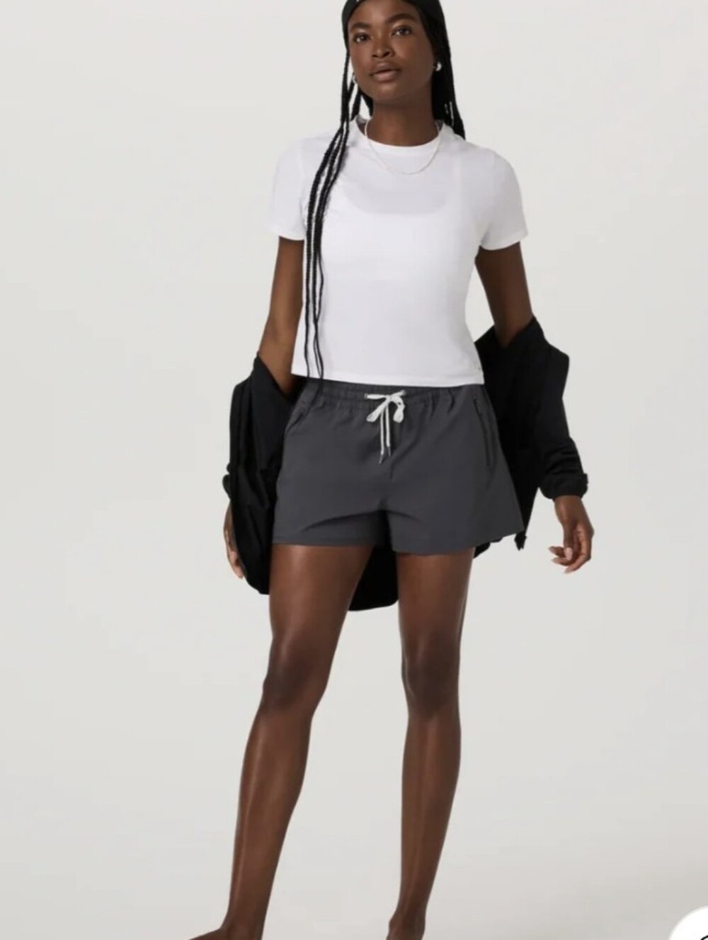 Vuori Women's Birch Drawstring Shorts - Charcoal Sz.XS